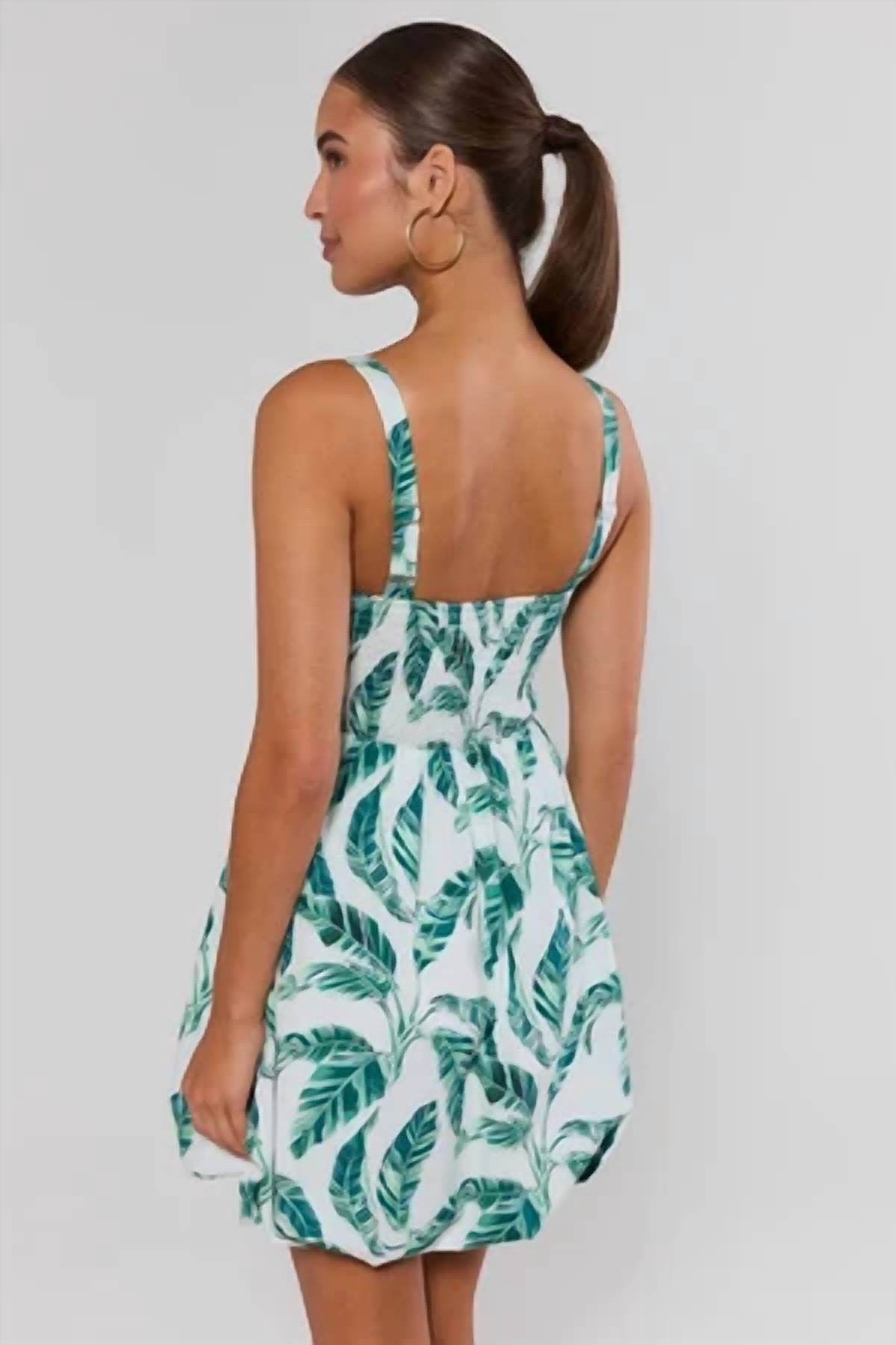 Fate - Tropical Leaf Mini Dress