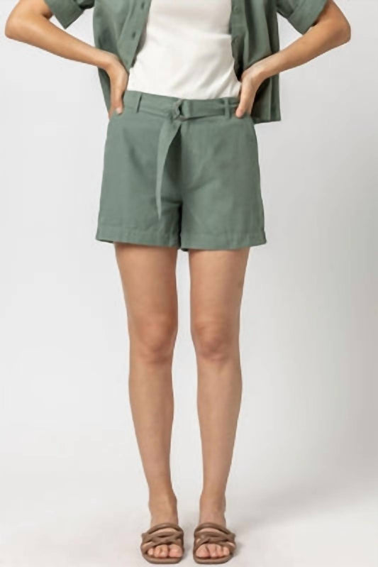 Lilla P - Belted Canvas Shorts