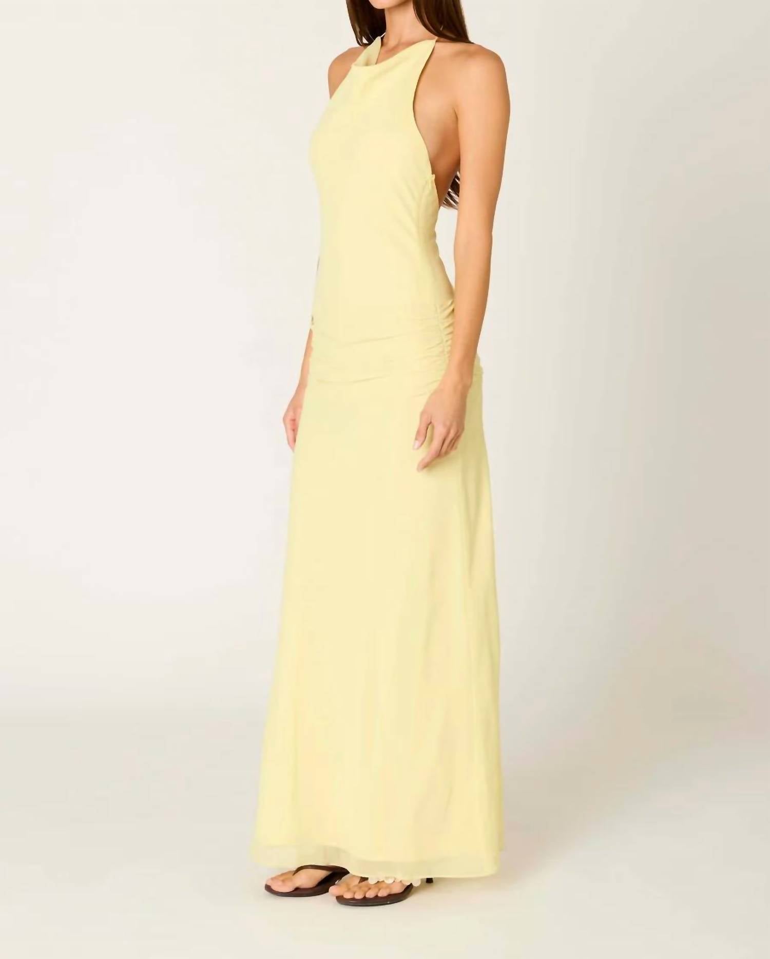 Nia - Giulia Halter Maxi Dress