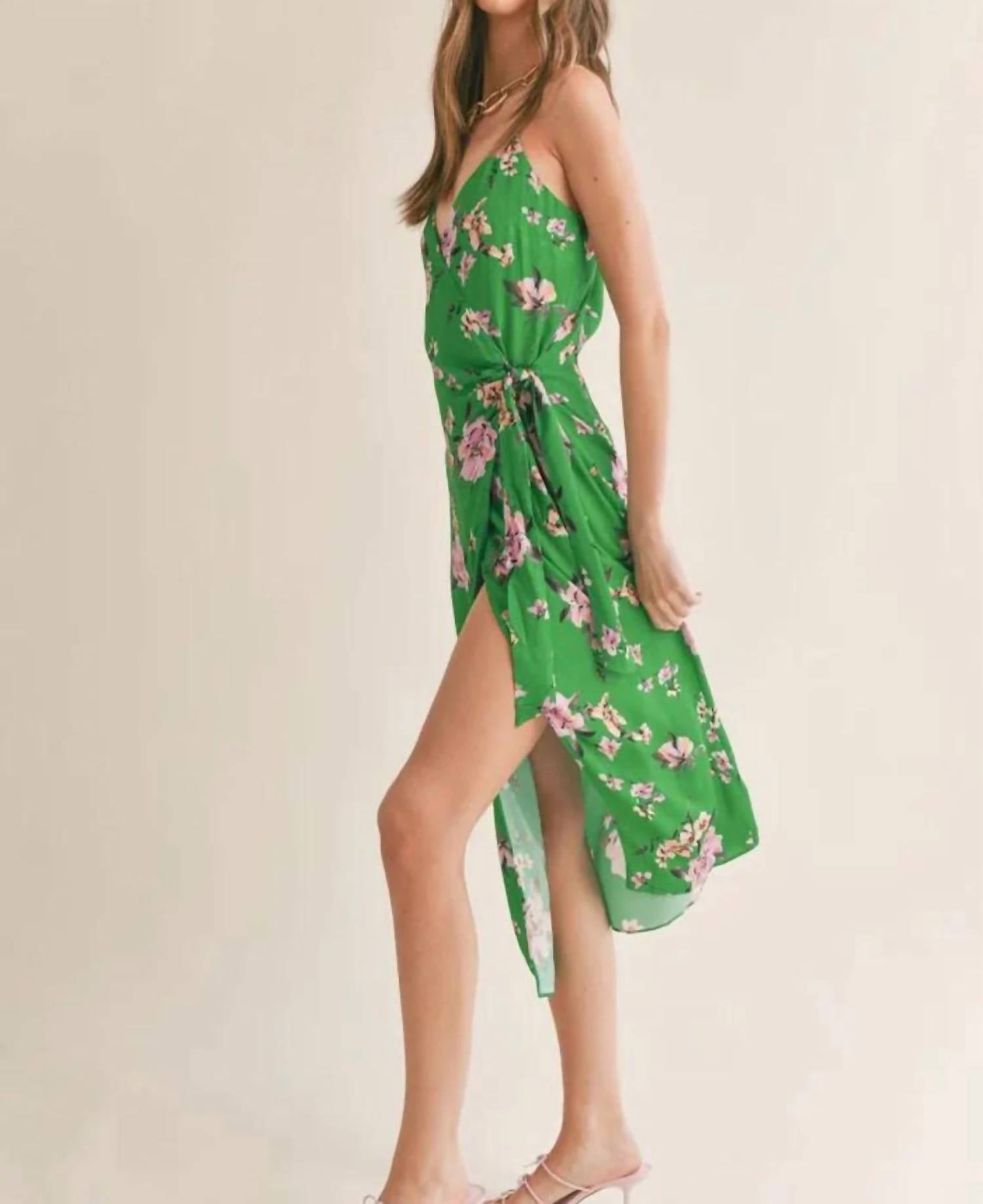 Sage The Label - Greener Side Midi Wrap Dress