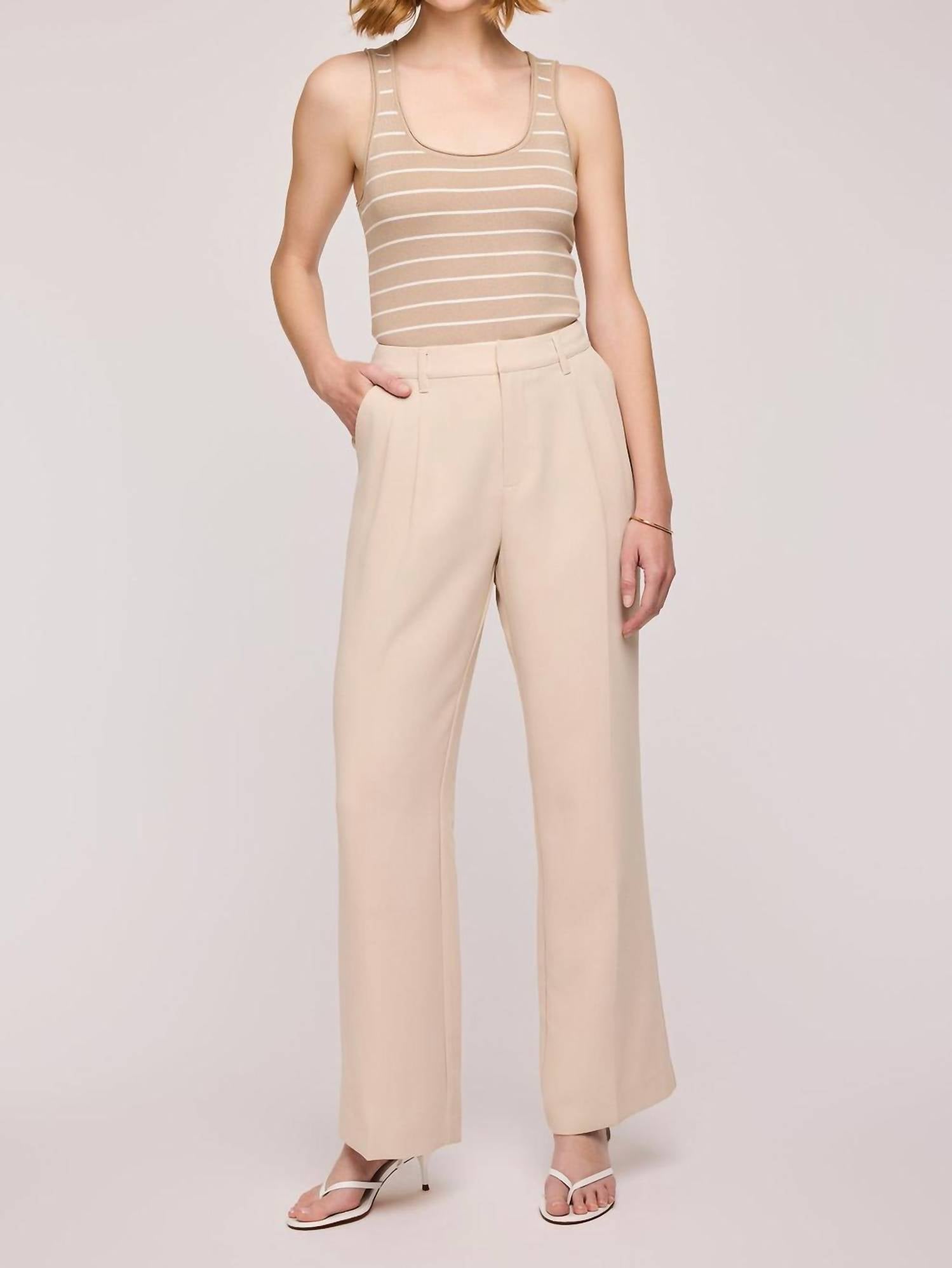 Gentle Fawn Luna Straight Leg Trousers in bone - women's pants