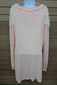 Reborn J - Women's W/ Cream Lace Shoulder Long Sleeve