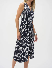 Joseph Ribkoff - Abstract Print High Low Dress
