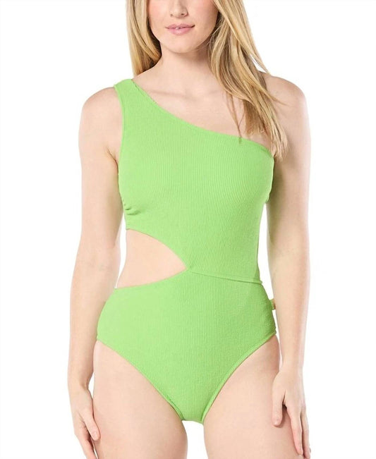 Michael Kors - One Shoulder Side Cutout Swimsuit