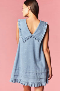 Rareraw - Peter Pan Collar And Bows Dress