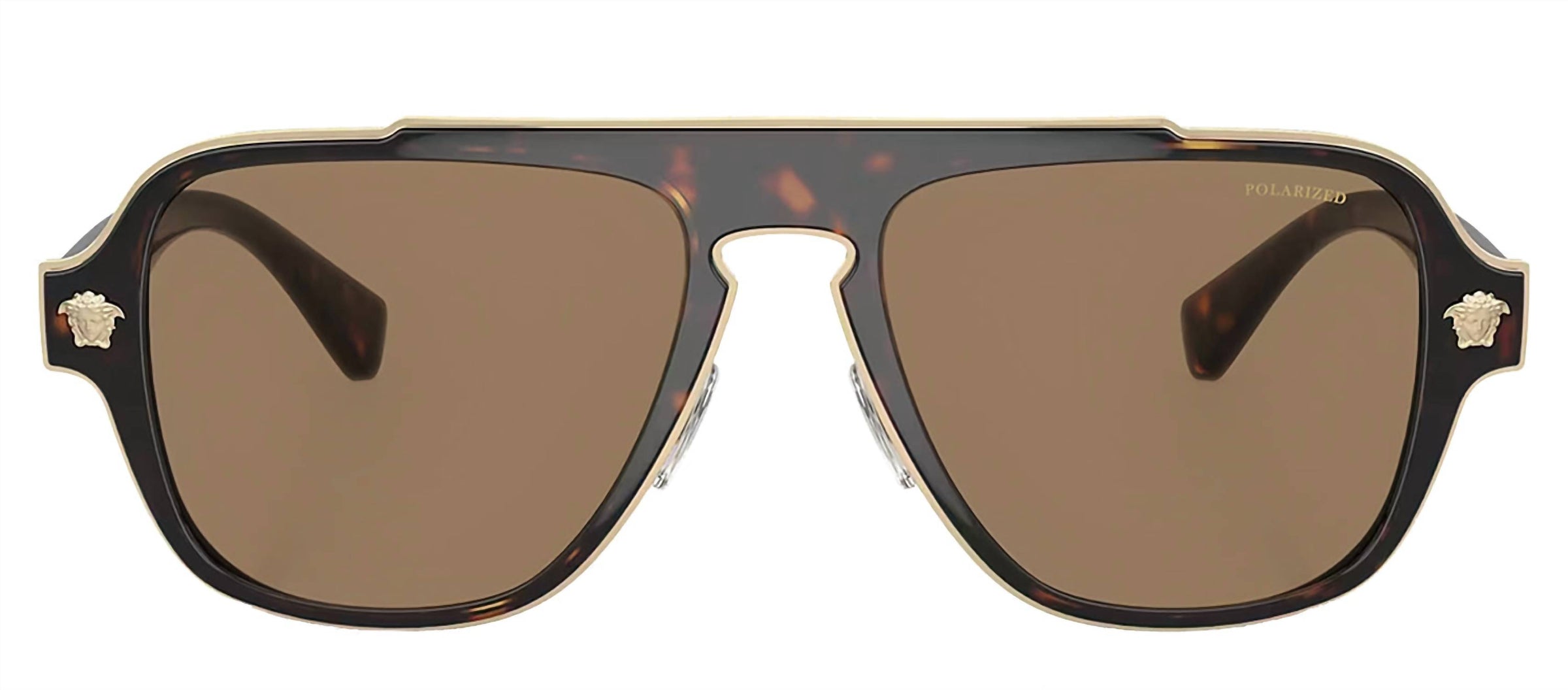 Versace - Aviator Plastic Sunglasses with Orange Polarized Lens
