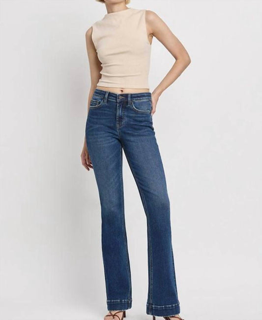 Vervet By Flying Monkey - Luna Trouser Hem Bootcut Jeans