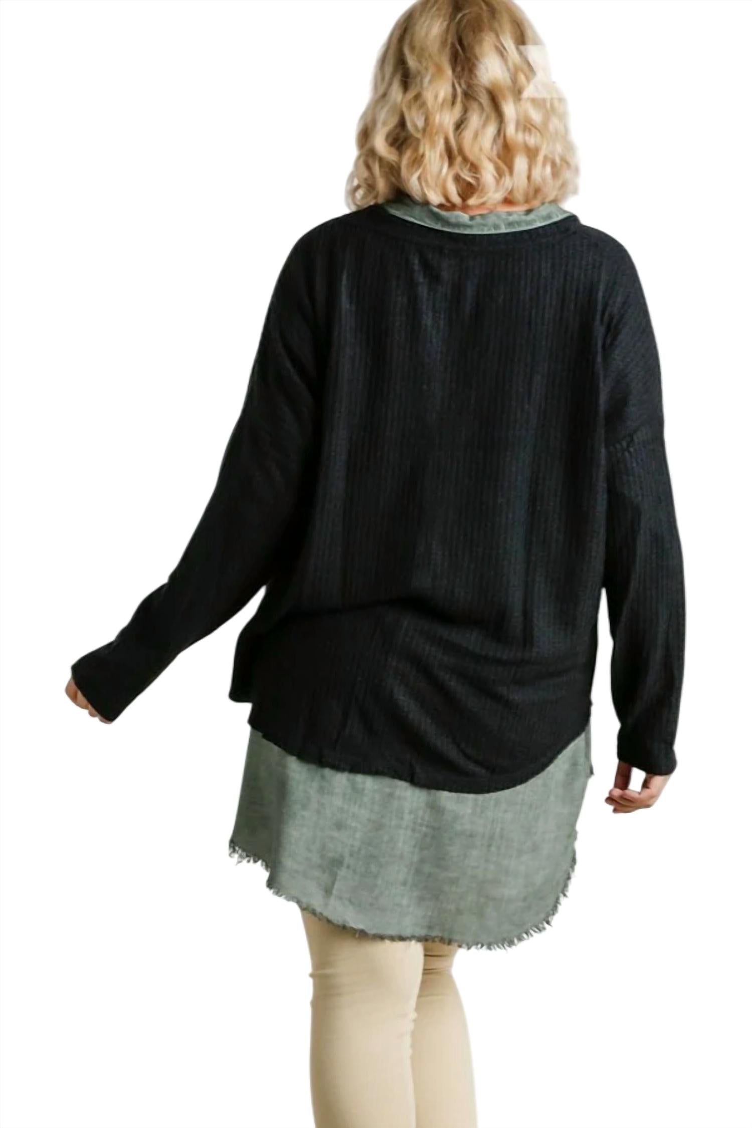 Umgee - Waffle Knit Cardigan
