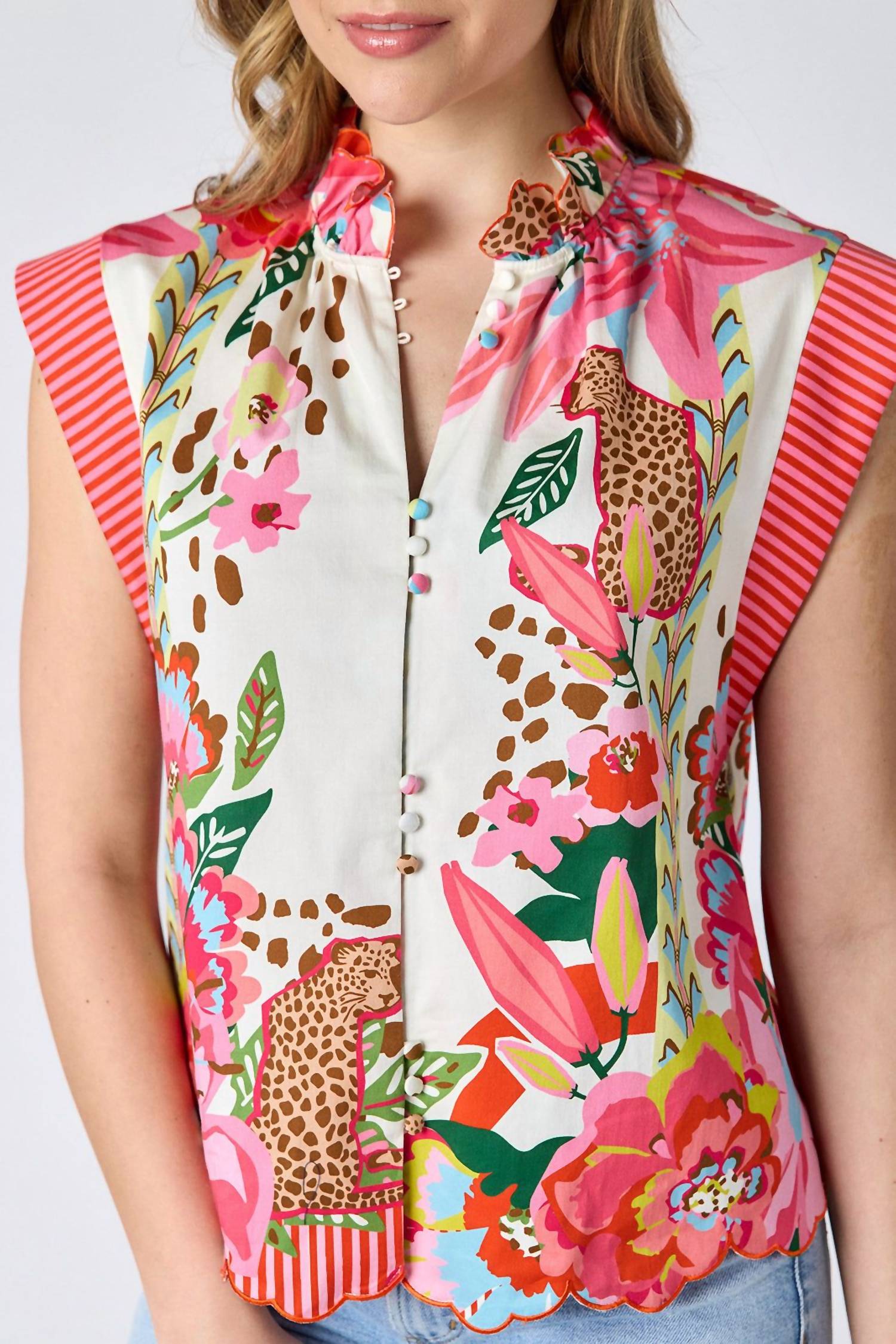 Crosby By Mollie Burch - Wild Lily Fritzy Top