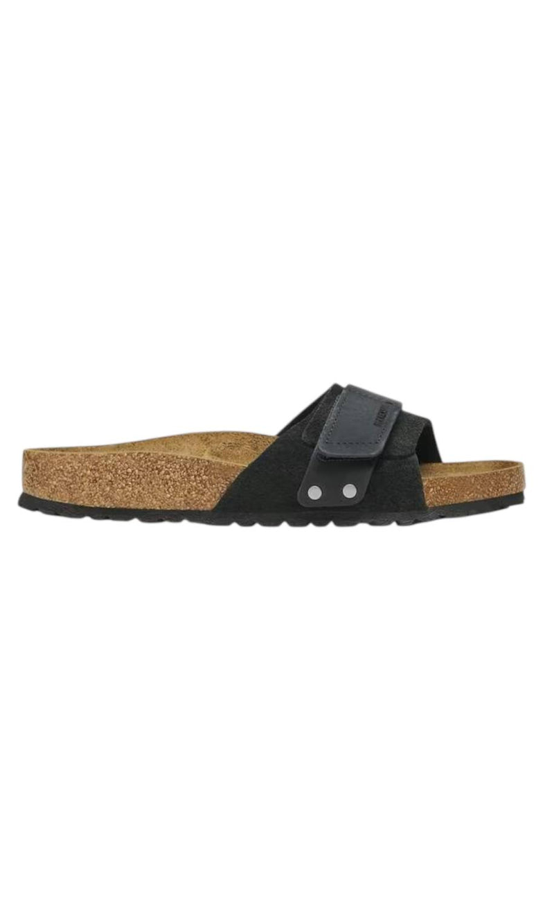 BIRKENSTOCK Women's Oita Sandal in modern suede black 1 - women's sandal