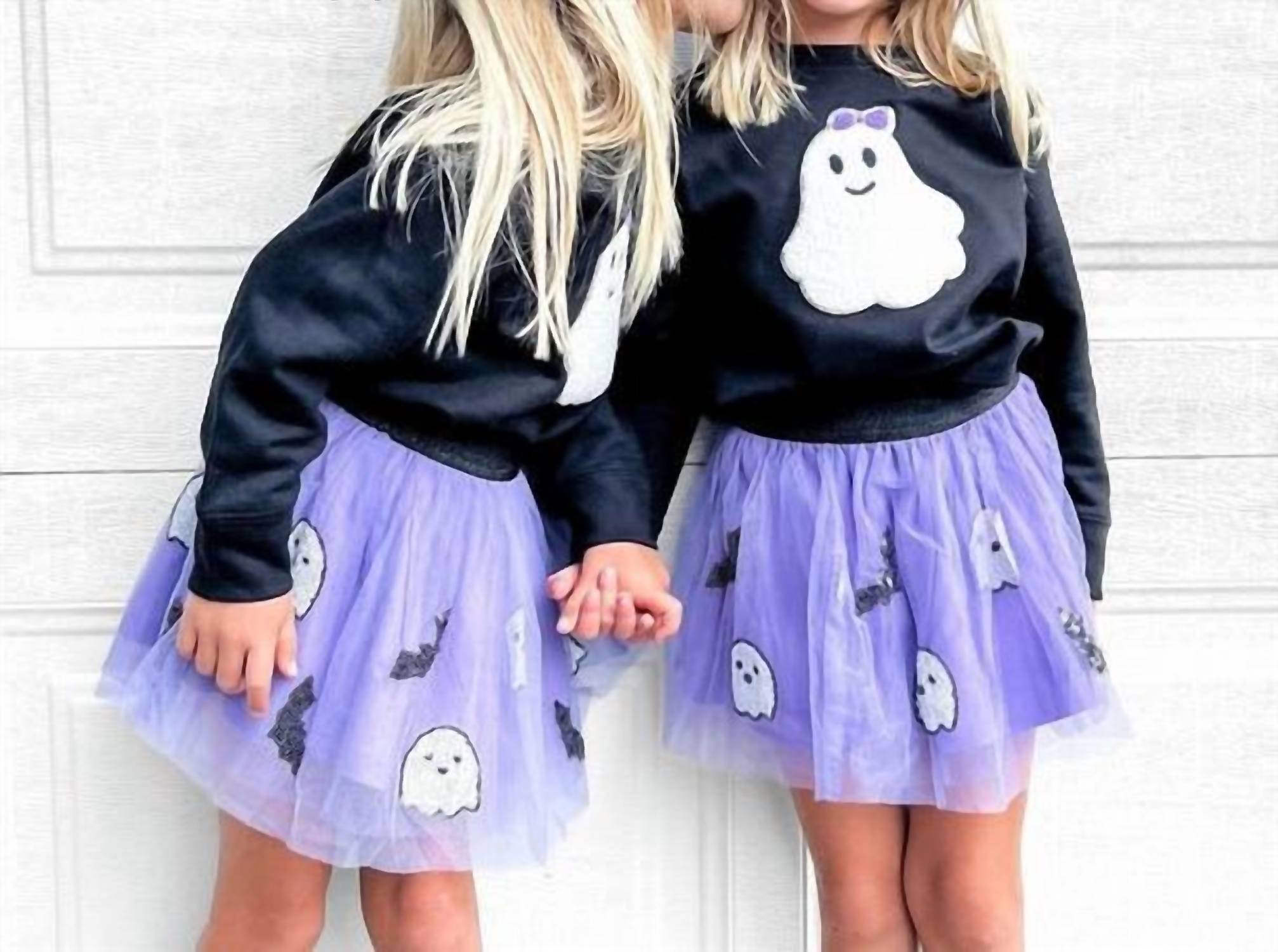 Sweet Wink - Kid's Ghost Patch Sweatshirt