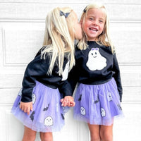 Sweet Wink - Kid's Ghost Patch Sweatshirt