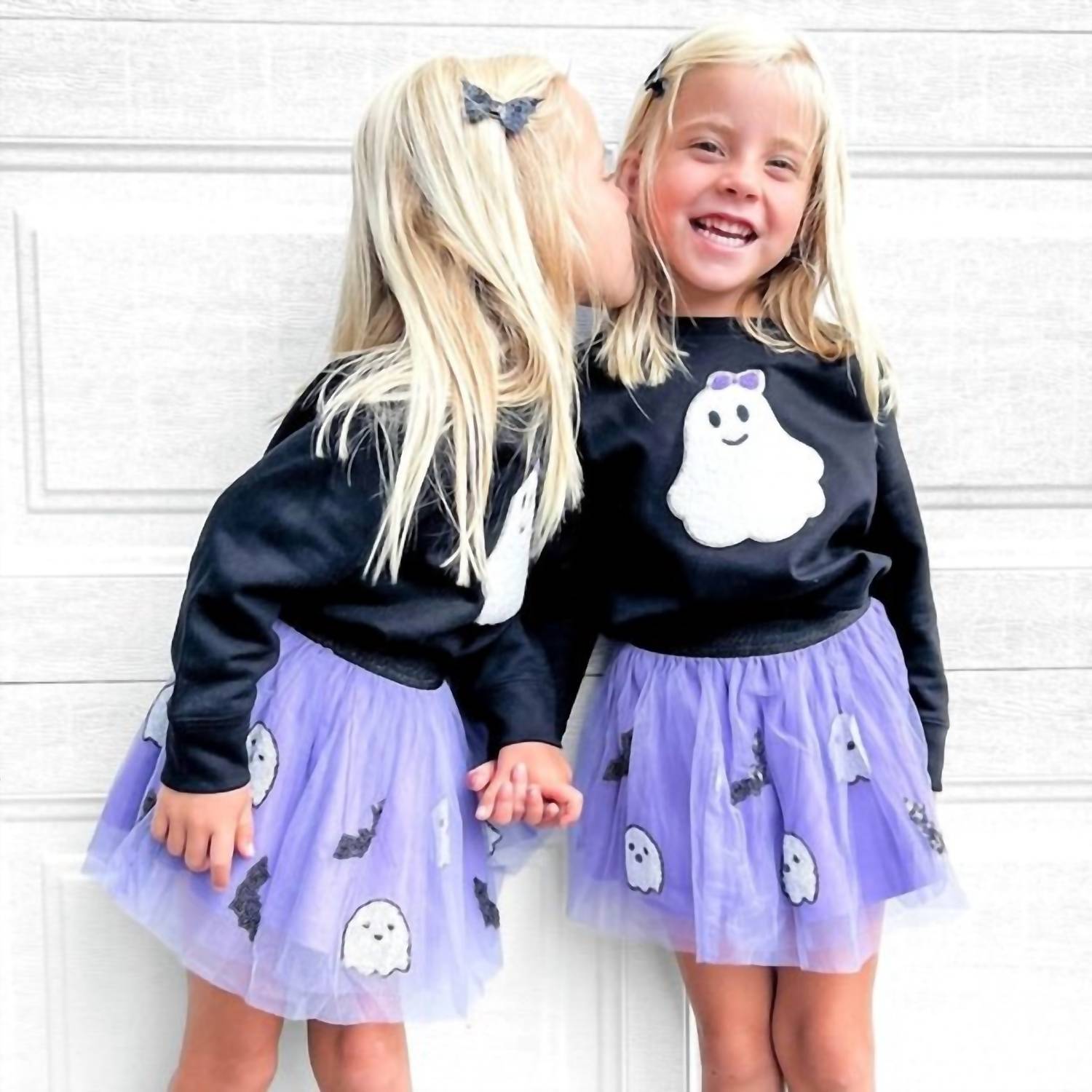 Sweet Wink - Kid's Ghost Patch Sweatshirt