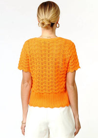 Greylin - Shanti Scalloped Open Neck Cardigan