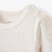 Elegant Baby - Baby's Printed Elephant Cotton Footie