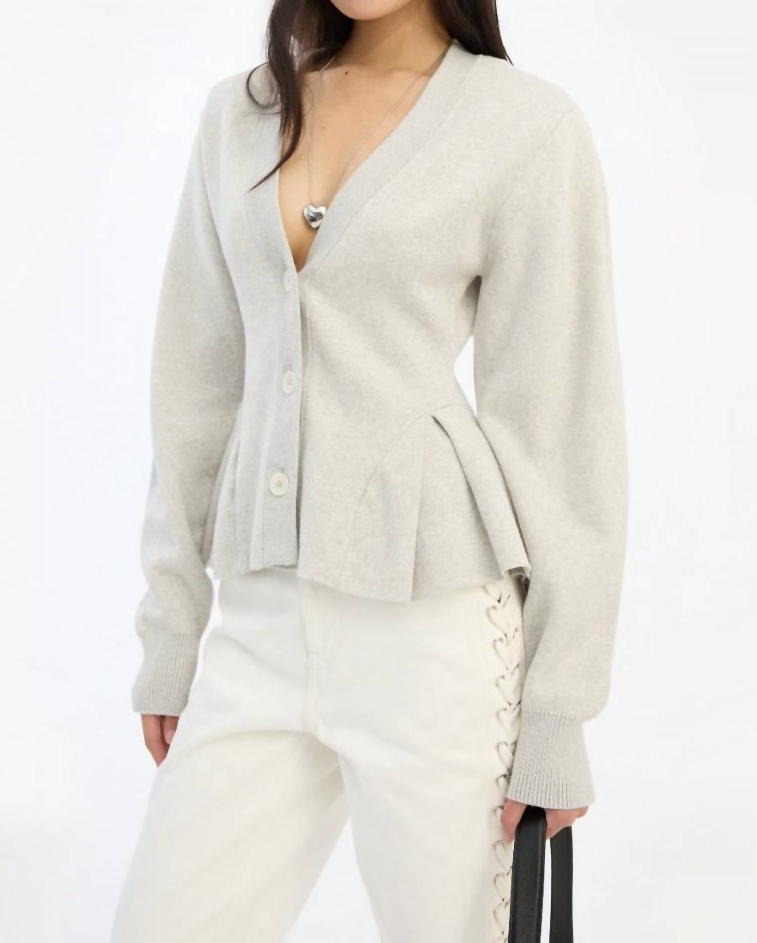 Rotate - Peplum Knit Cardigan