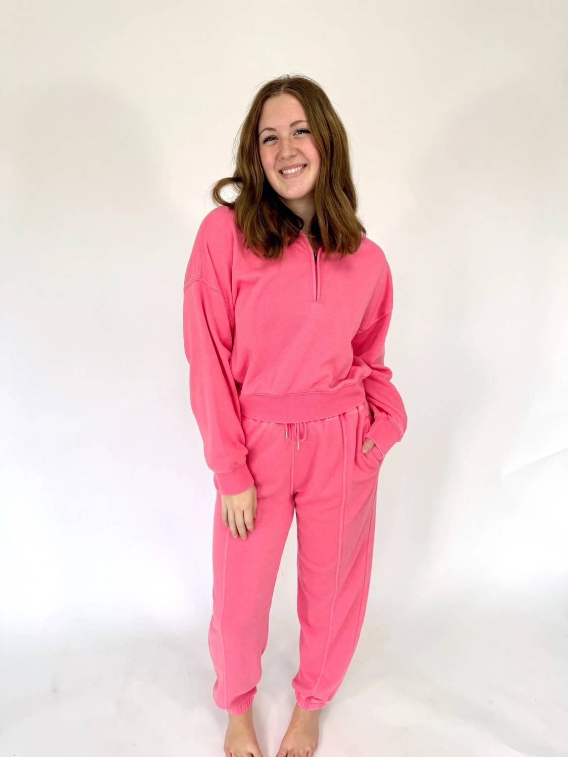 Hyfve - Cozy Matching Sweatshirt And Pants Lounge Set