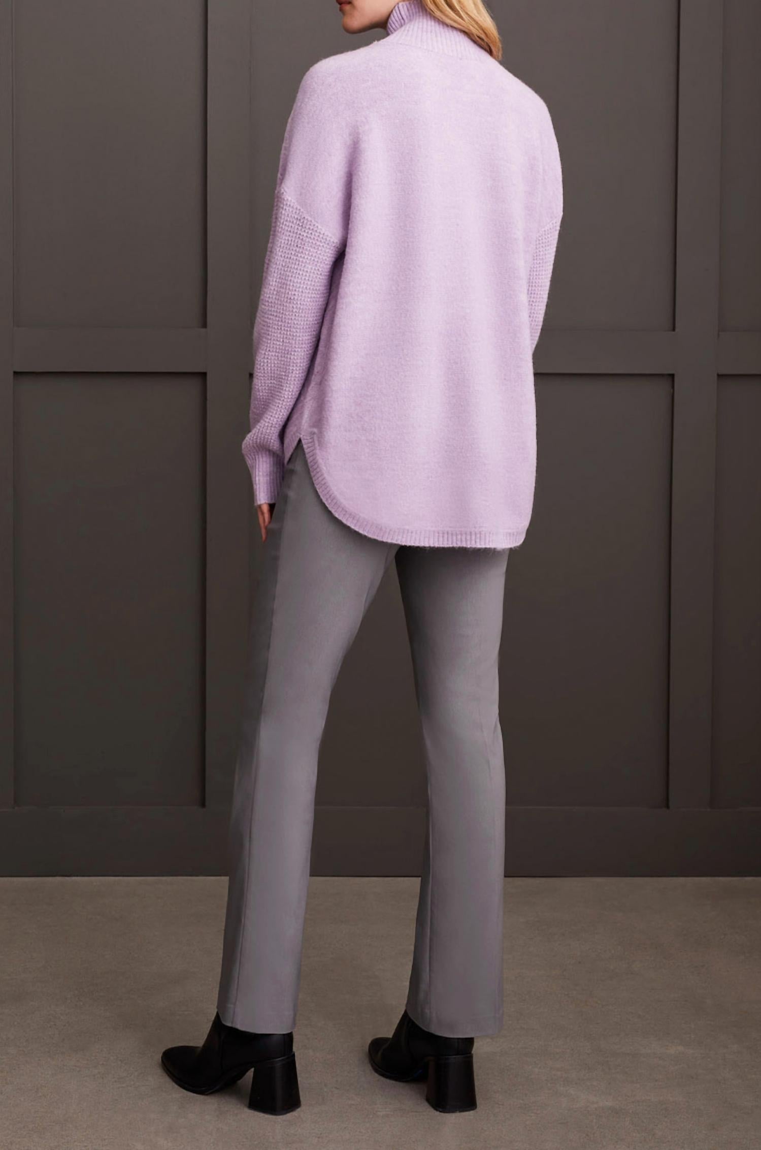 Tribal - Textured Mock Neck Sweater