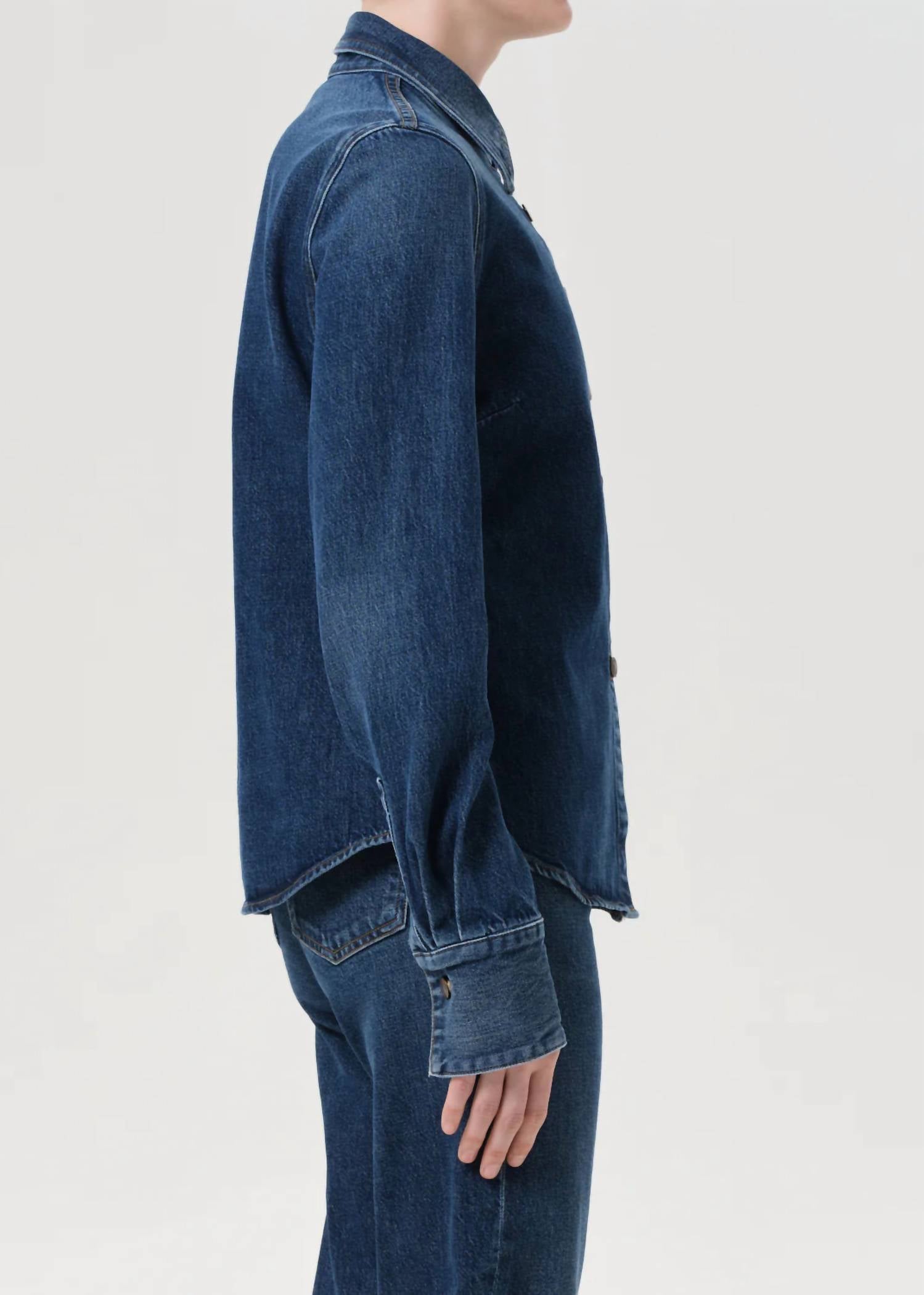 Agolde - Talia Long Sleeve Denim Shirt