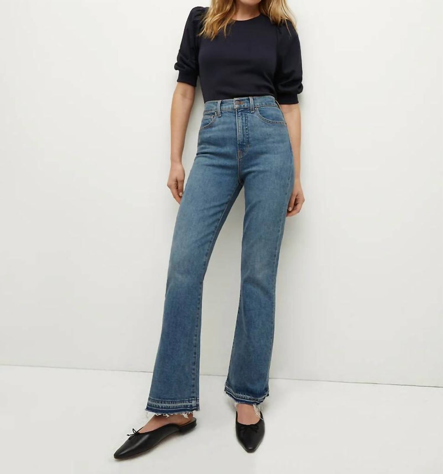 Veronica Beard - Carson Ankle Flare With Let Down Jean