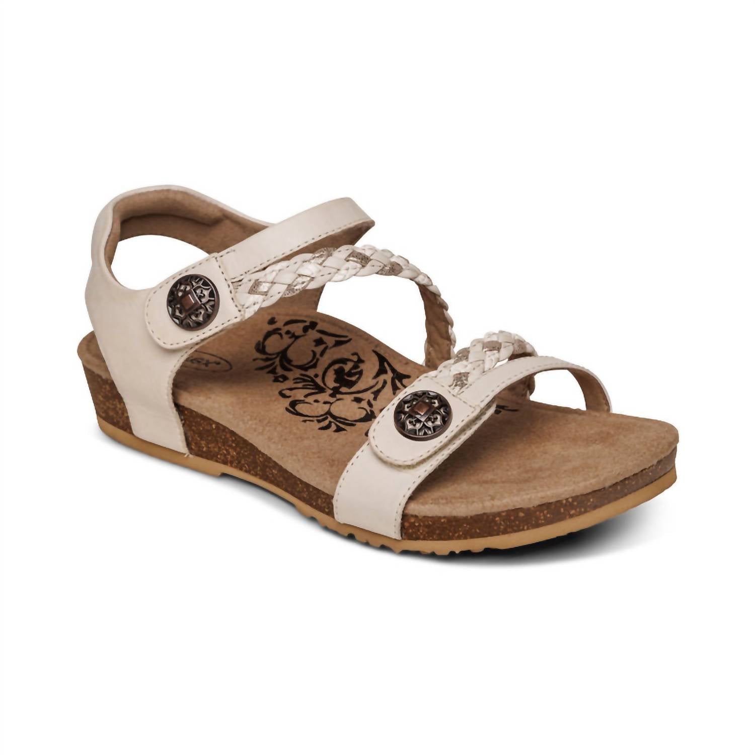 Aetrex - Women's Adjustable Braided Quarter Strap Sandals