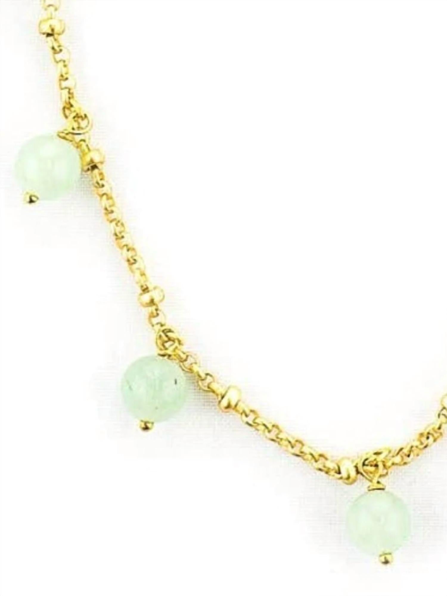 Vi Bella - Women's Aventurine Necklace