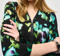 Joseph Ribkoff - Sherese Silky Knit Abstract Print Tunic Top