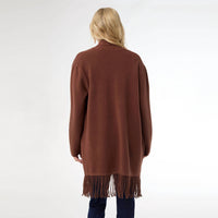 Coco + Carmen - Mid Length Cardigan With Fringe