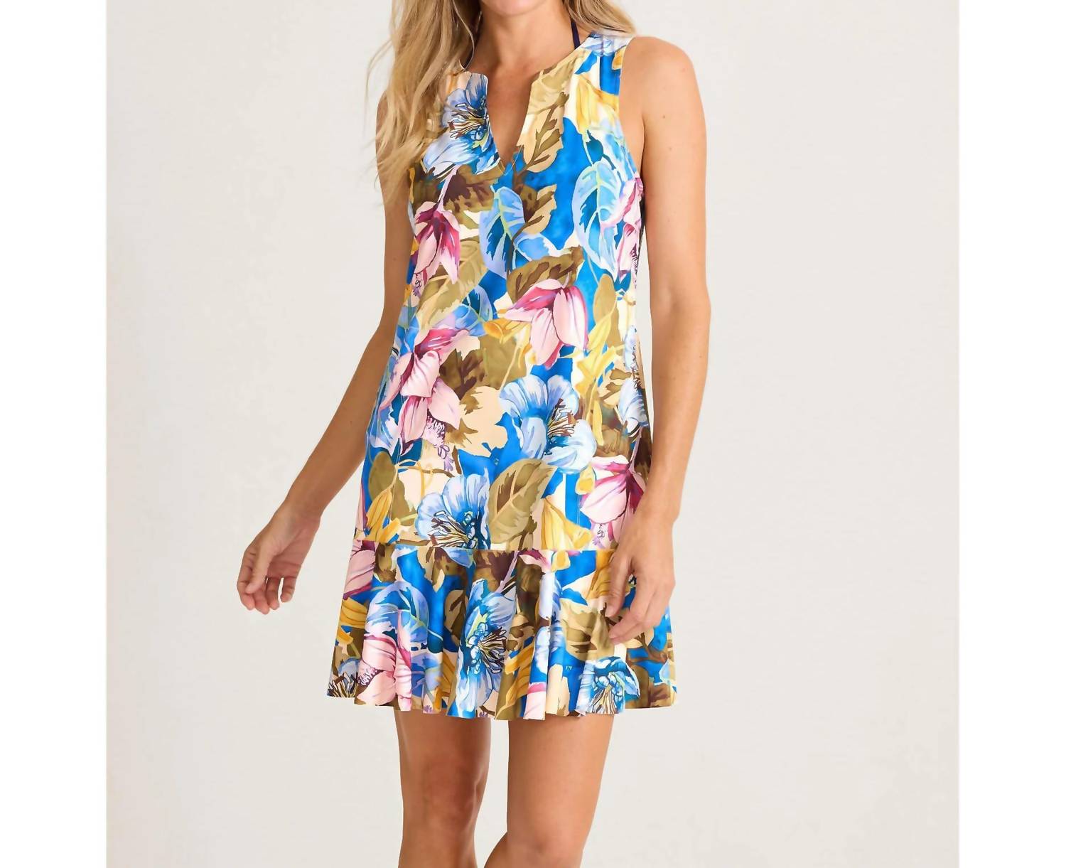 Tommy Bahama - Playa Marbella Split Neck Spa Dress Cover Up