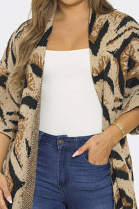 Sjk Fashion - Printed Cardigan