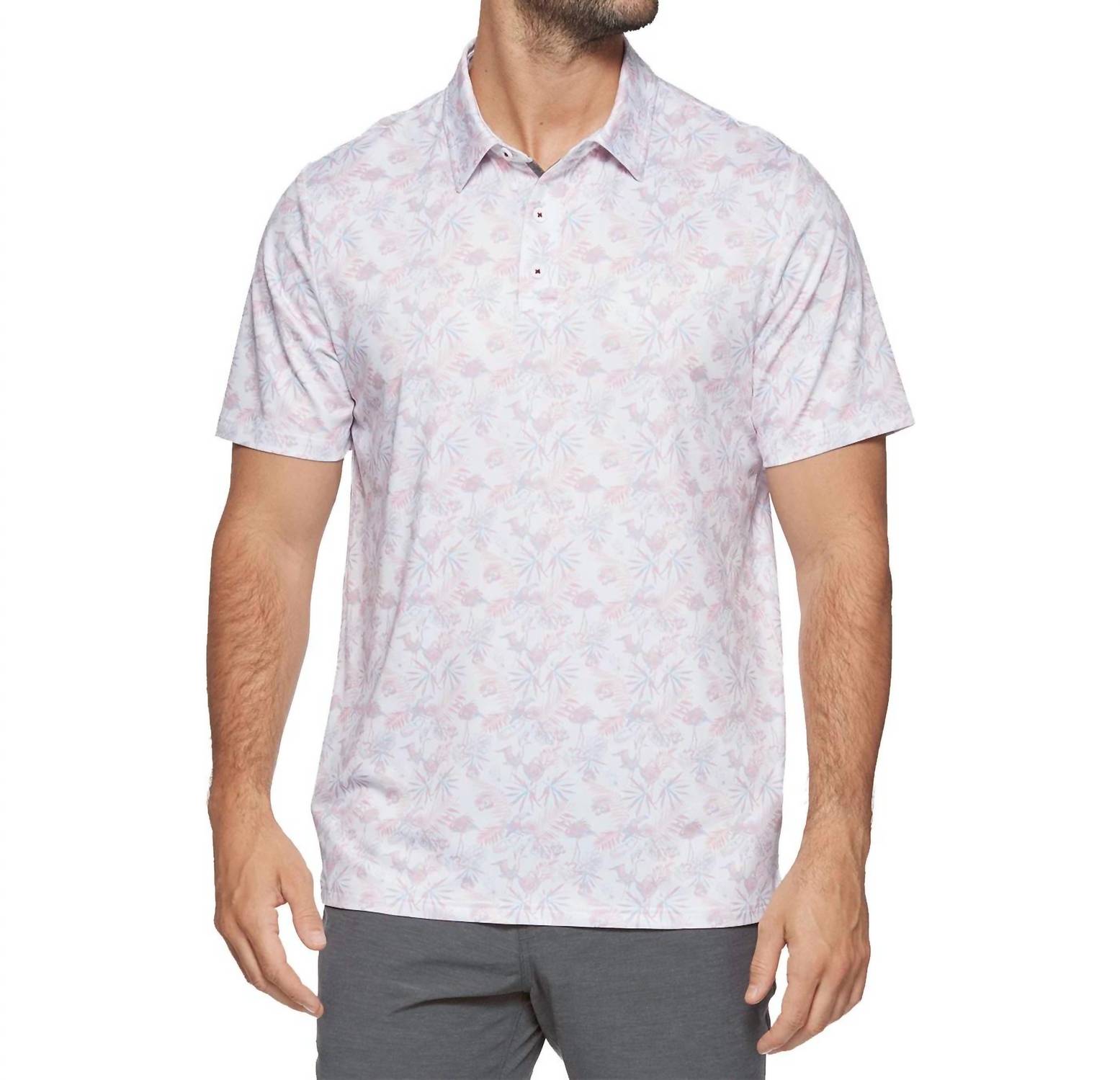 Flags & Anthem - Pasadena Short Sleeve Toucan Print Performance Shirt