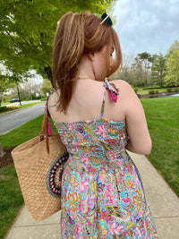 Smocked Floral Maxi Dress