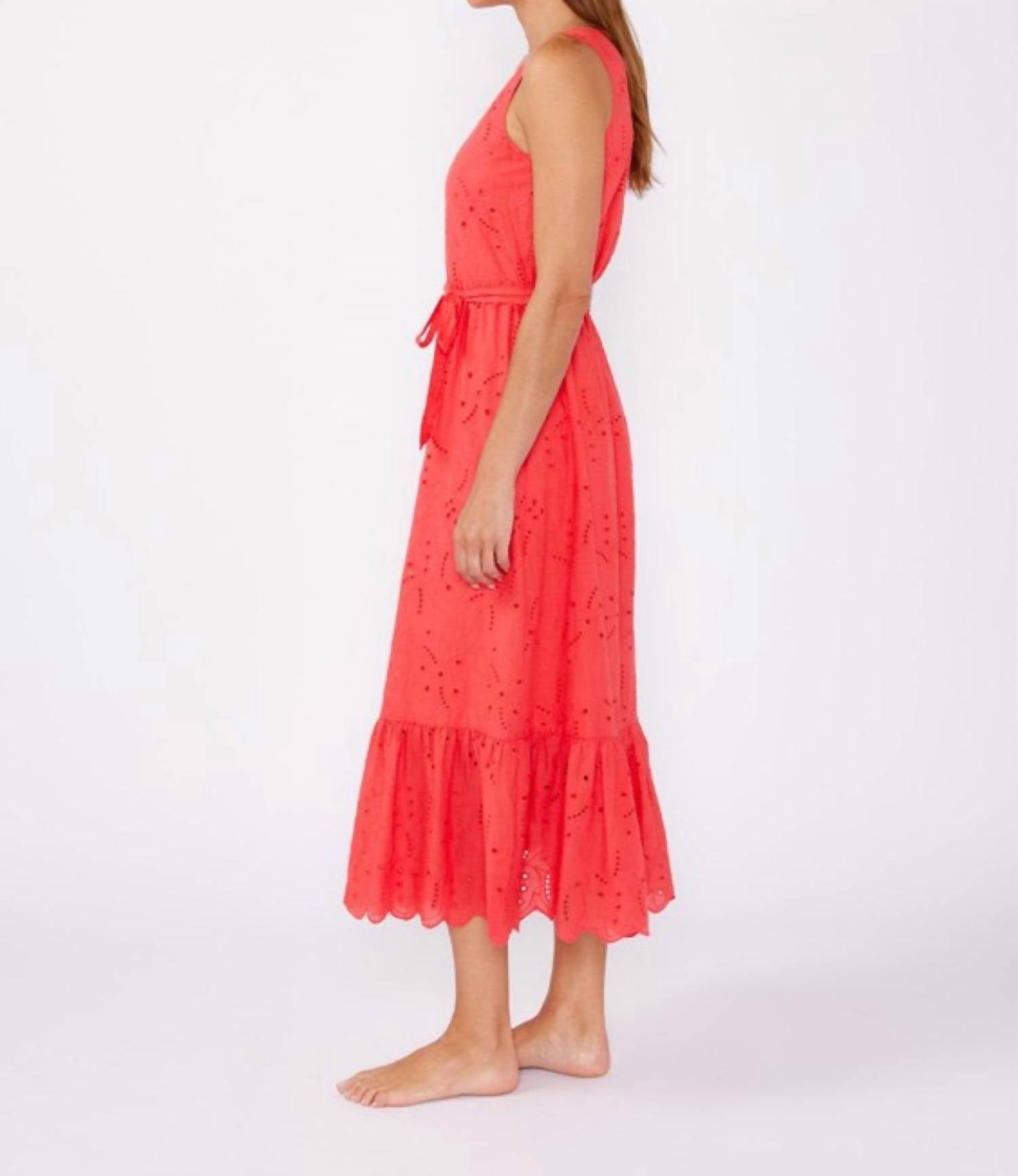 Lovestitch - LOLA EYELET MIDI DRESS