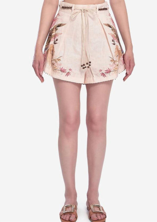 Zimmermann - Ascension Tuck High Waist Short