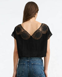 Nili Lotan - Calia Crochet Cropped Top
