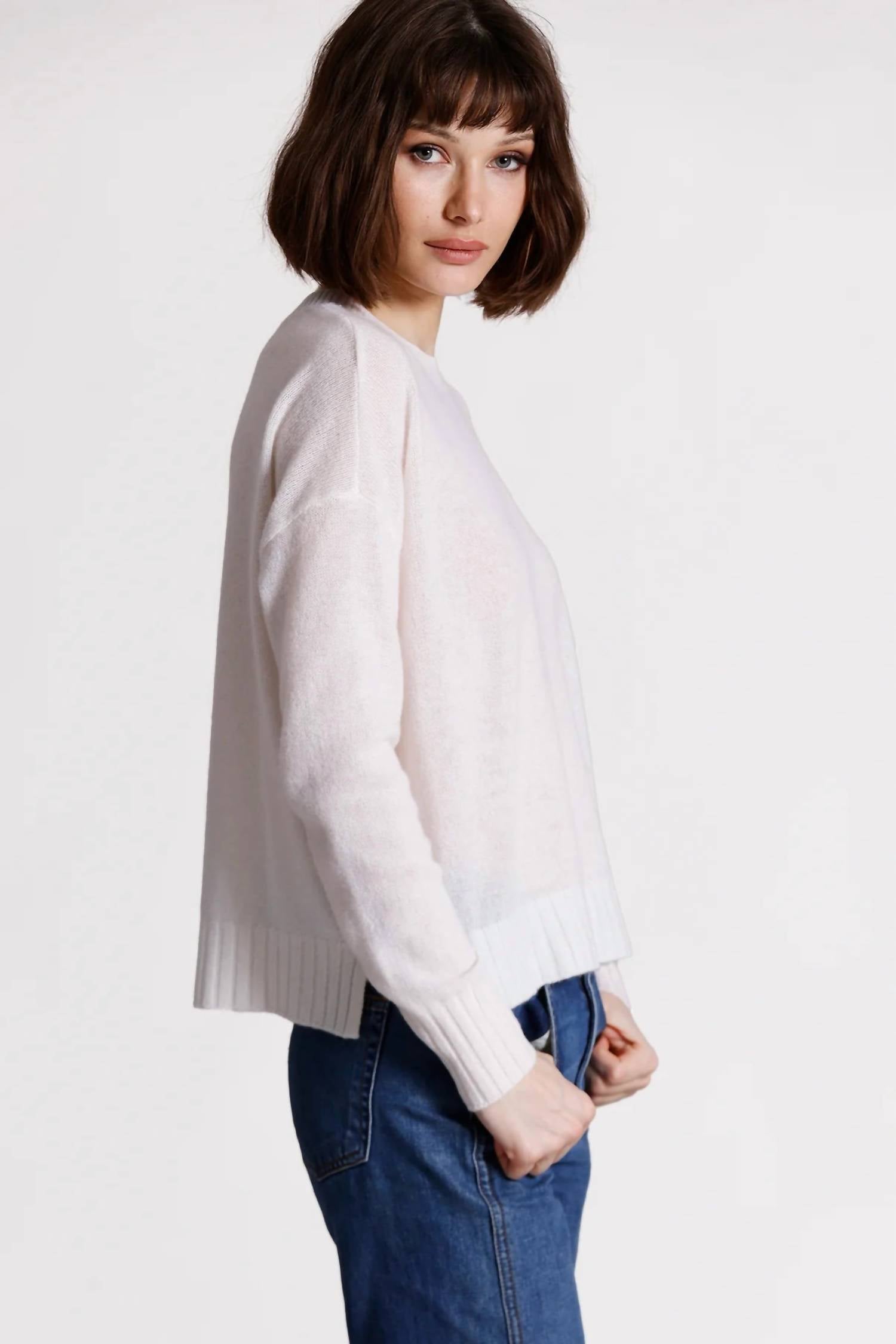Minnie Rose - Cashmere Sport Crewneck Sweater