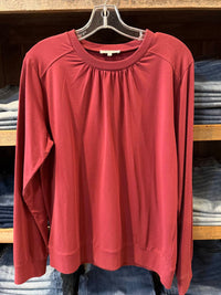 Another Love Women's Mya Top in red rose - women's long sleeve top