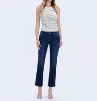 Vervet By Flying Monkey - Midrise Ankle Slim Straight Jeans