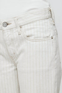 Moussy Elmora Low Rise Straight Jean in mix white - women's jeans - view 4