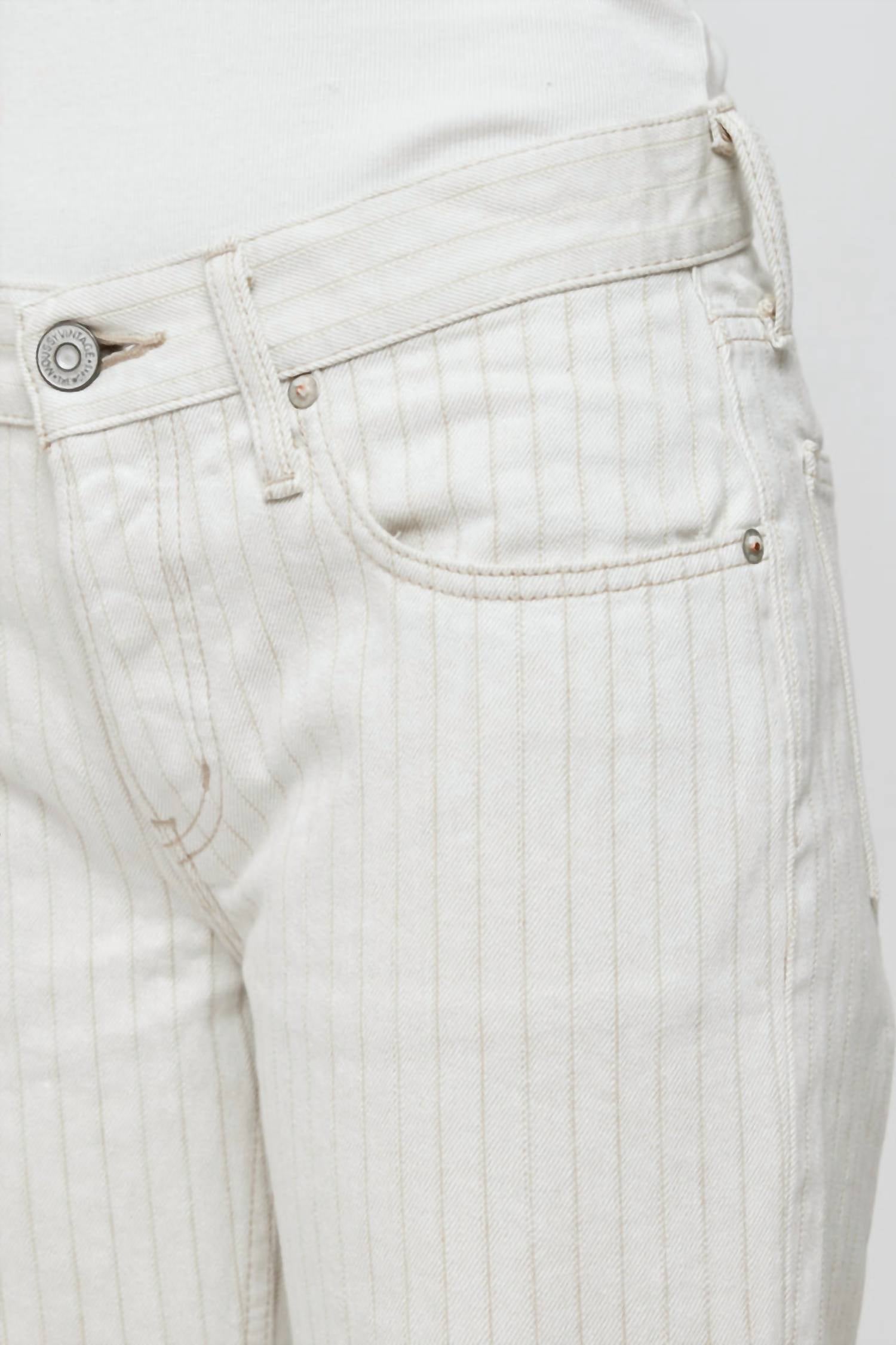 Moussy Elmora Low Rise Straight Jean in mix white - women's jeans - view 4