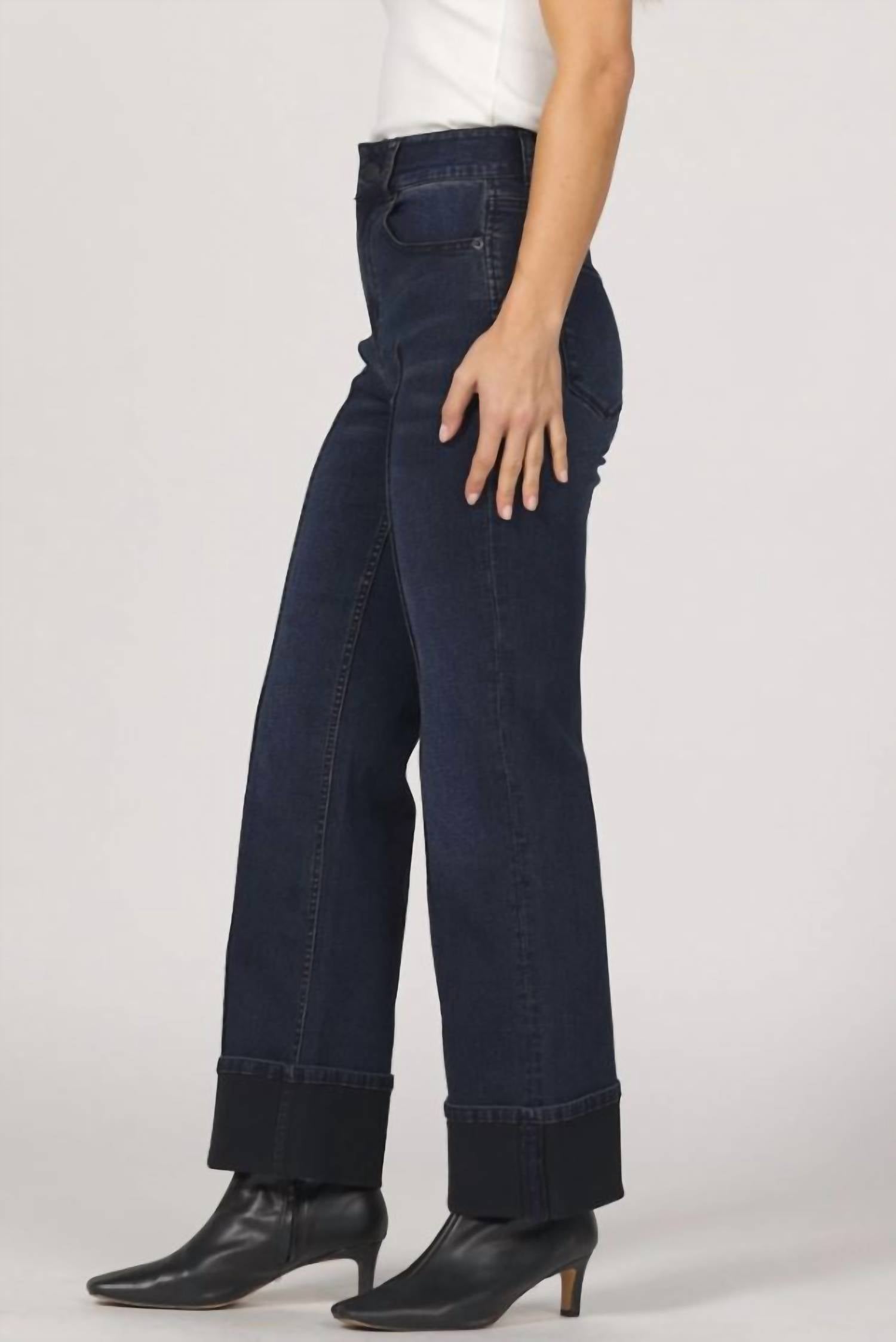 Dear John Denim - Holly Straight Leg Cuffed Jeans