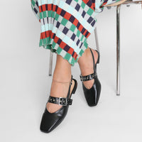 INTENTIONALLY BLANK Women's Pearl Slingback Ballet Flats in black - women's flats - view 4