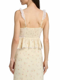 Loveshackfancy - Nicoleta Floral Laced Top