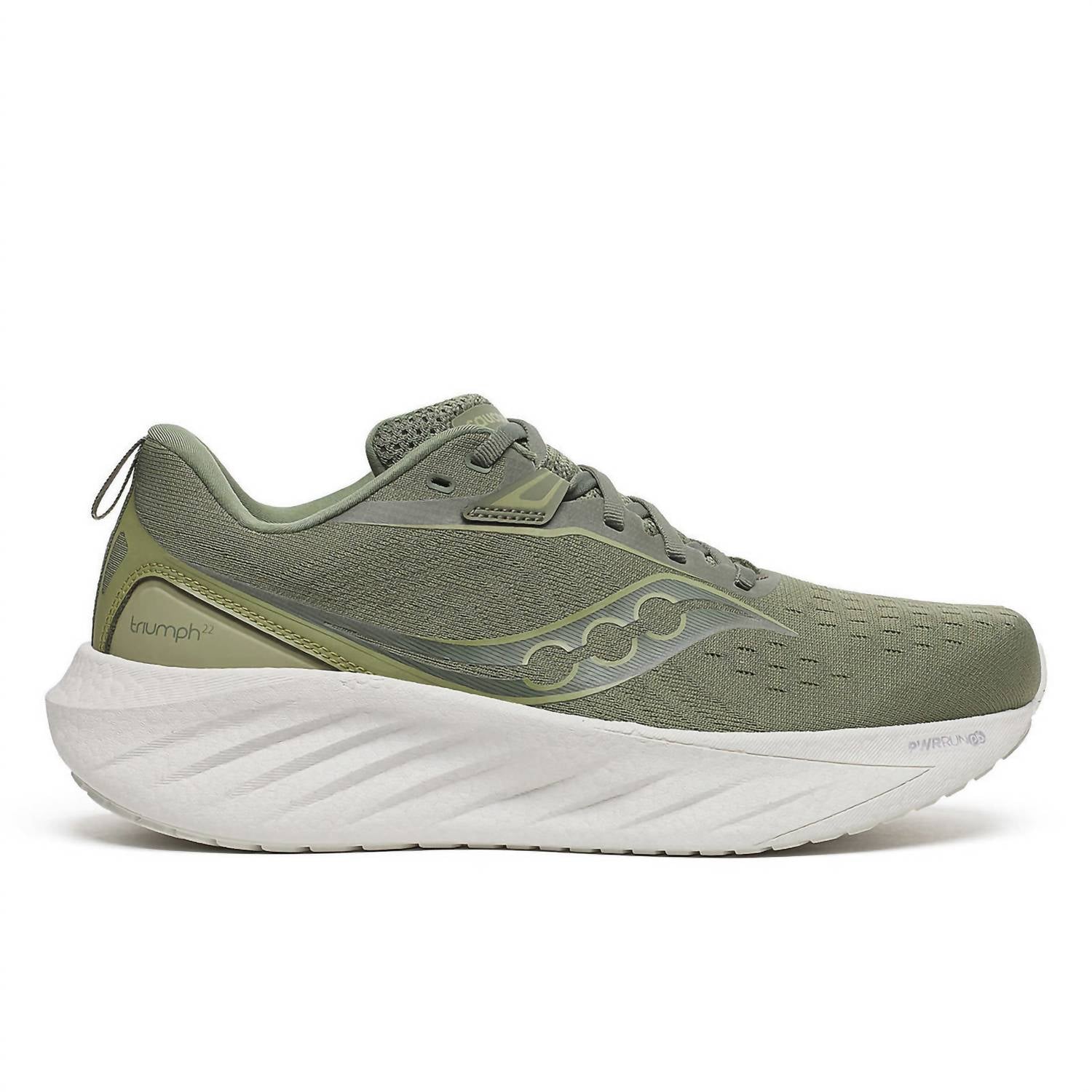SAUCONY Men's Triump 22 Running Shoes in olive - men's shoe