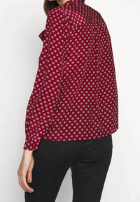 Michael Michael Kors - Tile Print Tie Neck Blouse
