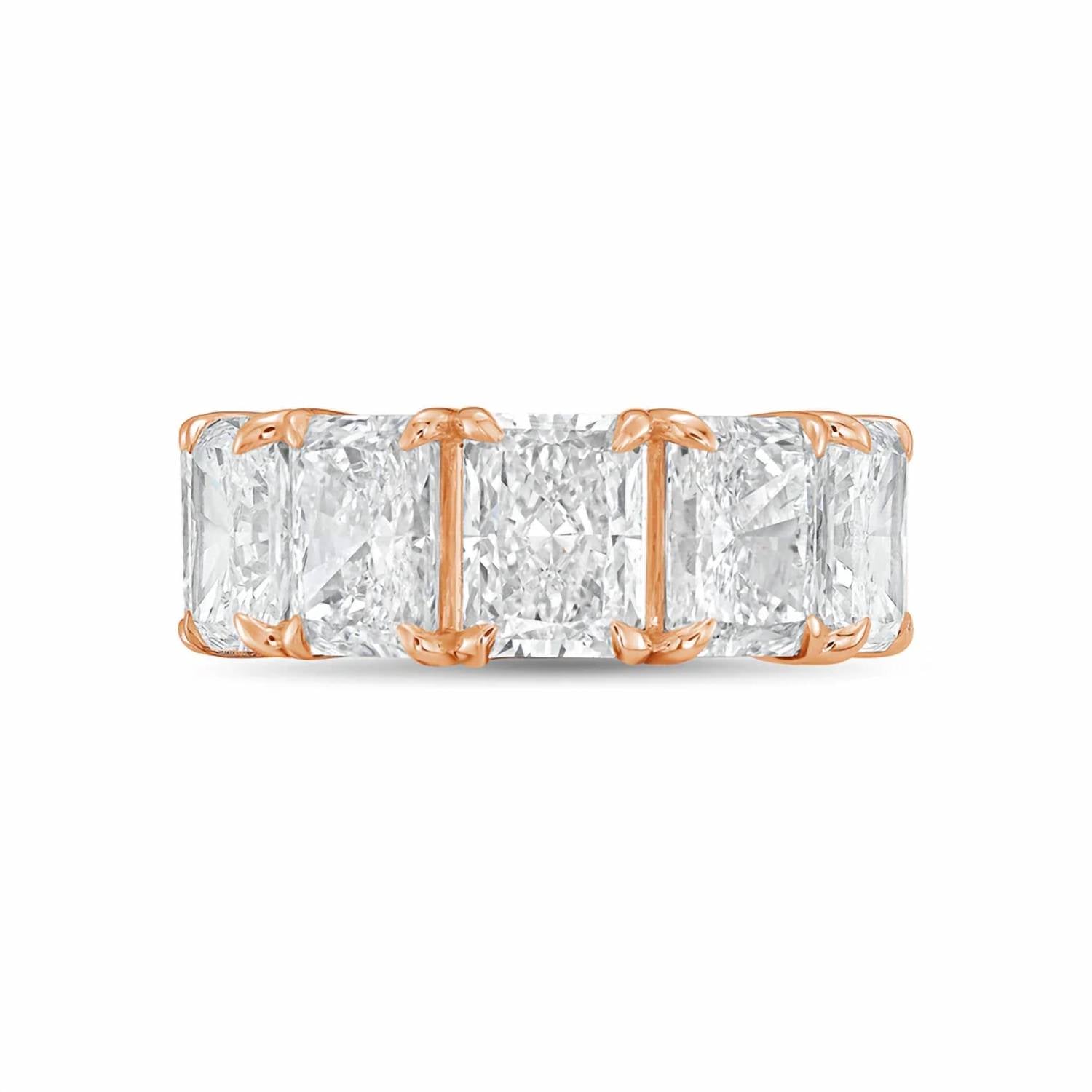 Diana M Jewels - Women's Radiant Lab-Grown Diamond Eternity Band (19.00 Ct) - Signature