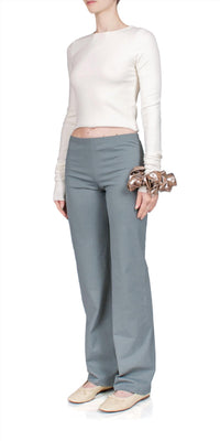 Eterne - Cropped Long Sleeve Fitted Top