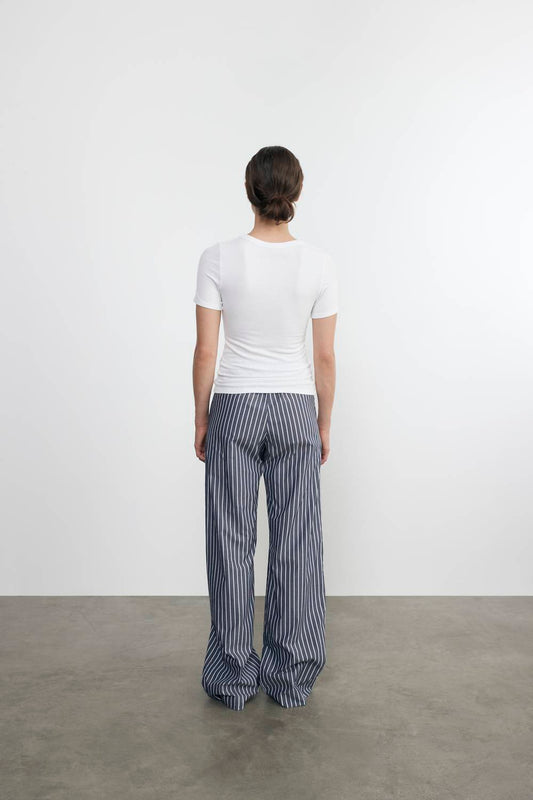 Enza Costa - SILK KNIT ESSENTIAL SHORT SLEEVE TEE