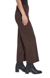 Lysse Livia Crop Pant in brushed check - women's pants - alternate view