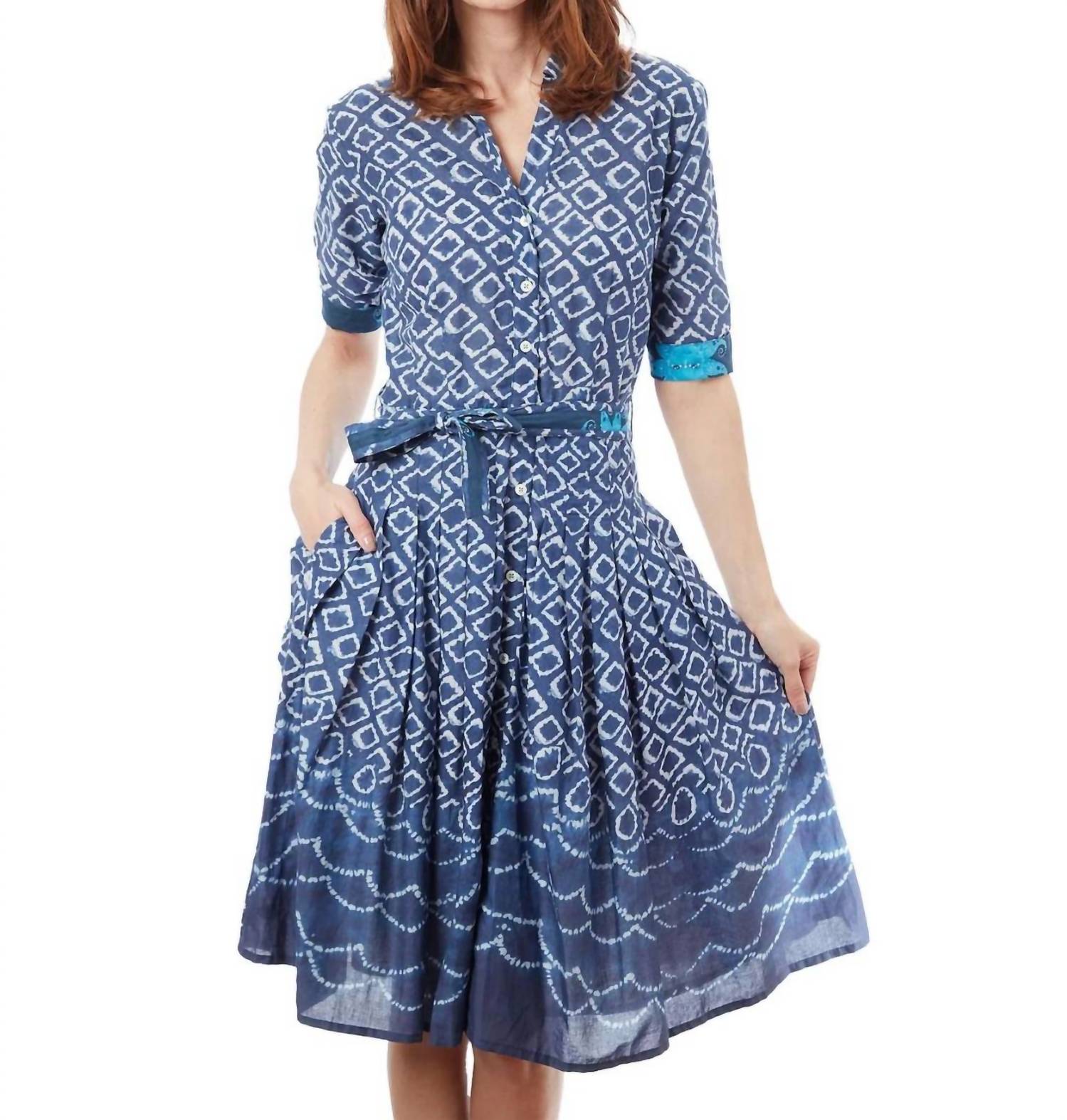 Dizzy-Lizzie - Ikat Print Maisel Dress
